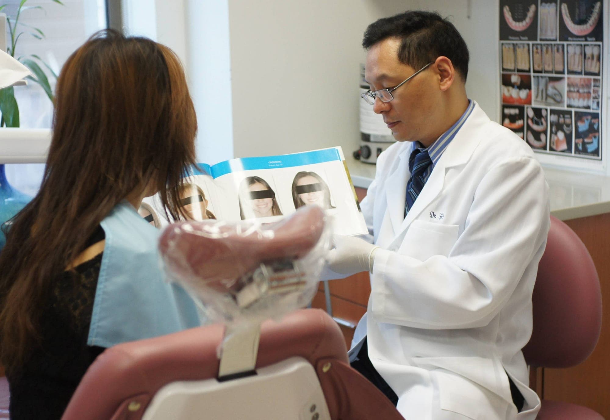 A dentist caring for a patient at Centre Dental NYC in Lower Manhattan