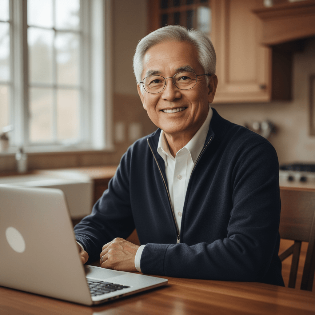 MetLife dental plan member smiling at home after verifying benefits