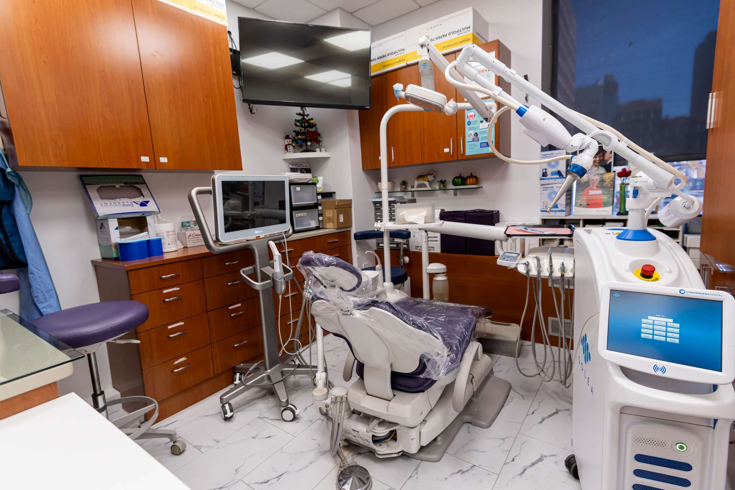 Centre Dental NYC clinic interior — reception and waiting area